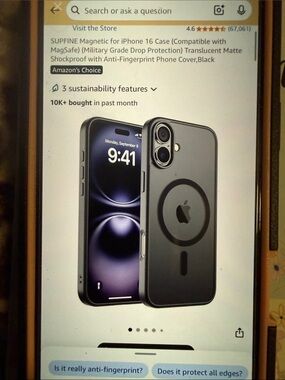 iPhone 16 Black Case
